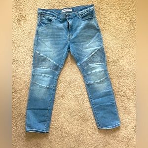Express men slim fit skinny leg jeans size 36x30 in blue